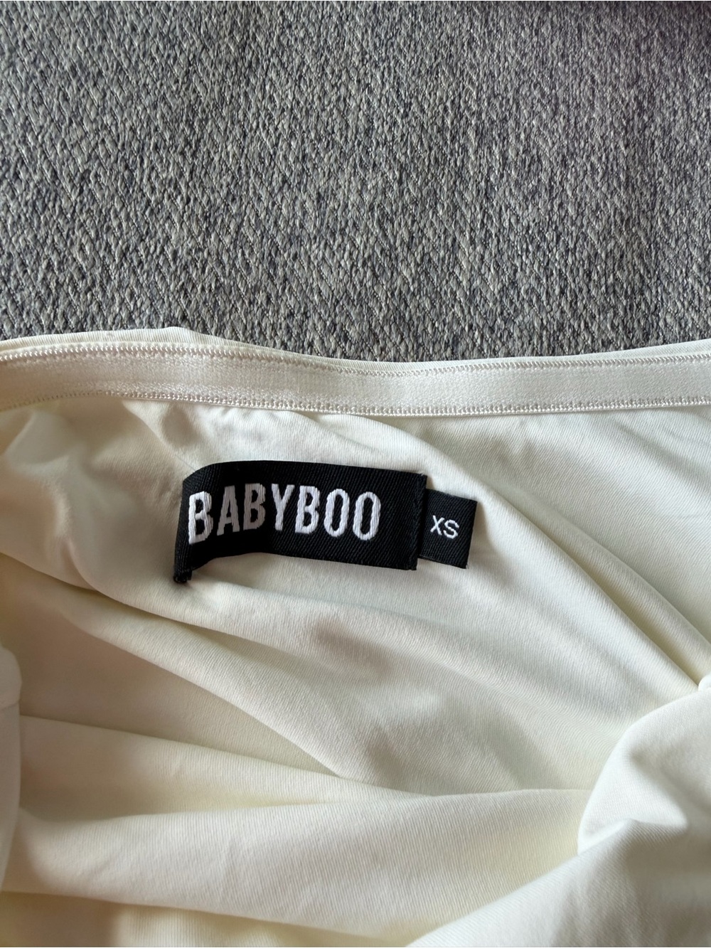 Babyboo White Maxi With Side Cutout and Tie - Picture 4 of 5